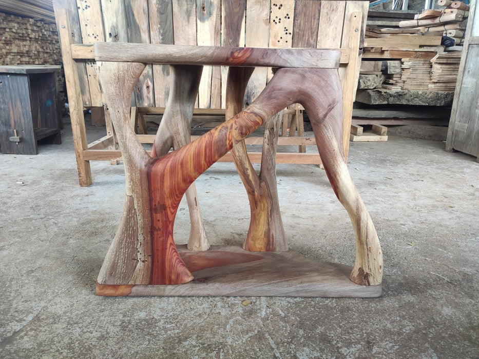Salvaged and Reclaimed Console 001 - Rengas , Wenge , Tamarind Monkeypod