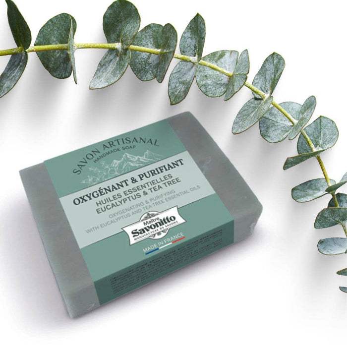Savonitto “Oxygenating & Purifying wash your mouth out” Soap Eucalyptus and Tea Tree made in Provence