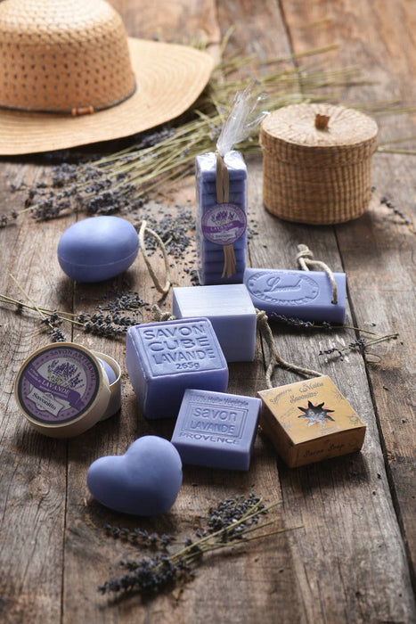 Savonitto Lavender Exfoliating Soap in Wooden Box 100g made in Provence