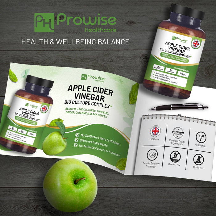 Prowise Apple Cider Vinegar Complex Capsules 1300mg 180 capsules | V