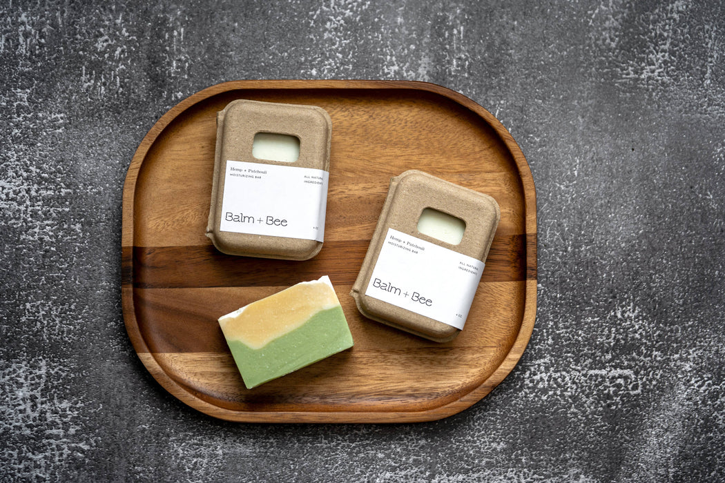 Balm and Bee Hemp Oil + Patchouli  Soothing and Enriching Soap 4oz