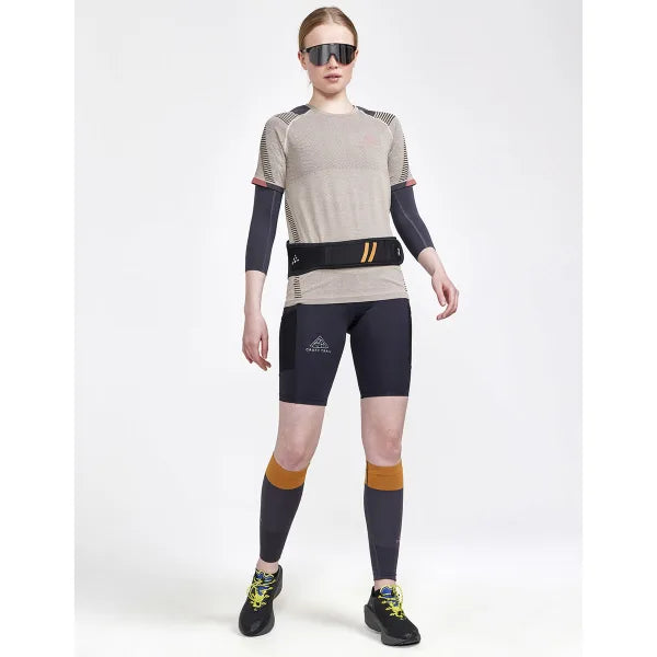 Craft PRO Trail Fuseknit Short Sleeve Tee Women - Ecru/Arrosa - Grey