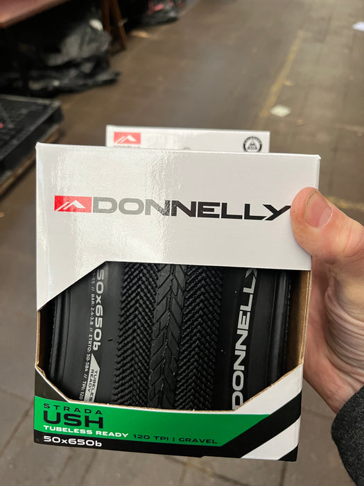 Donnelly Strada USH 650b x 50 Gravel & All-Road Tyre – TL Black Folding