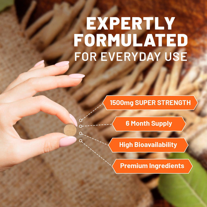 Prowise Ashwagandha 1500mg Tablets | 180 Vegan Tablets