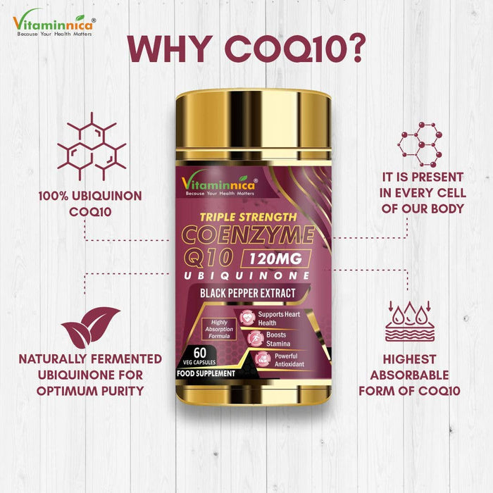 Vitaminnica Coenzyme Q10 120mg- 60 Capsules