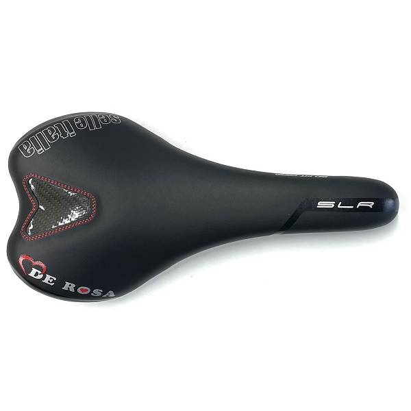Selle Italia SLR De Rosa Road Bike Saddle Manganese Rails 280 x Selle Italia SLR De Rosa Road Bike Saddle Manganese Rails 280 x