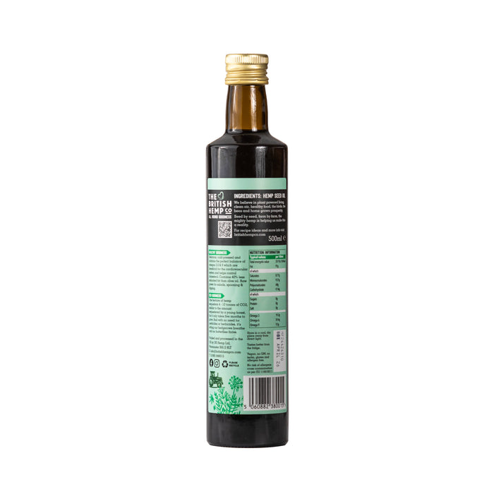 Cold-pressed hemp seed oil