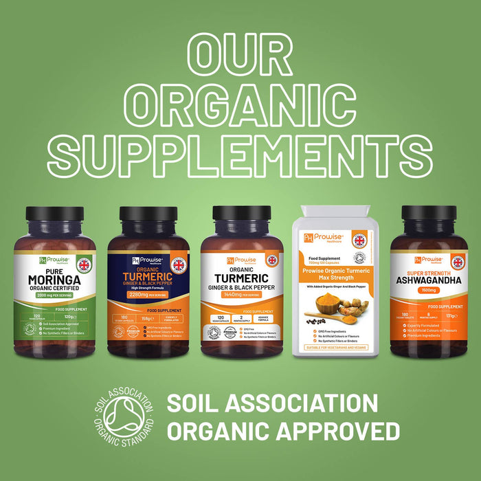 Prowise Organic Moringa Capsules 2000mg - 120 Vegan Moringa Leaves