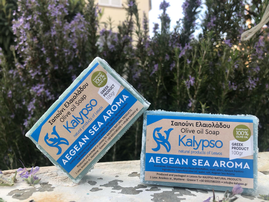 Kalypso Oilve Oil soap - Aegean Sea Aroma from Lesvos Island 100g