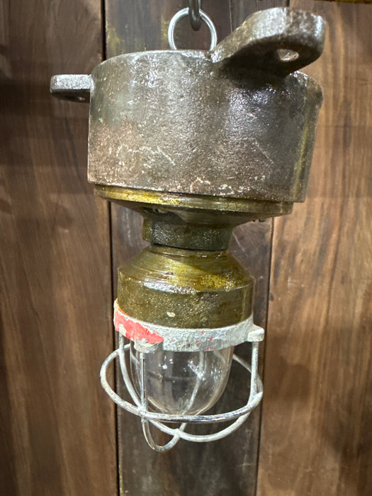 Salvaged Mini Iron Security Lights Proper Cute