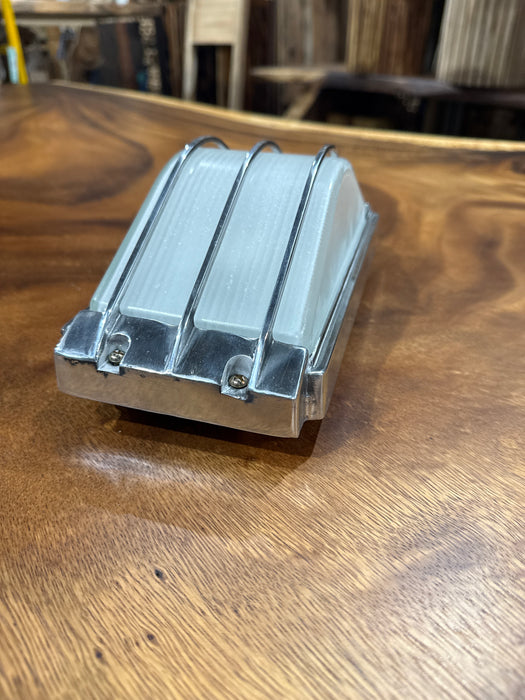 Salvaged Aluminium wall /ceiling lights