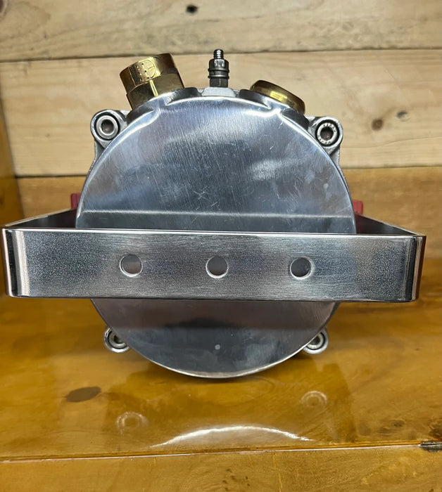 Salvaged Aluminium Beacon / Passageway Light with small cage