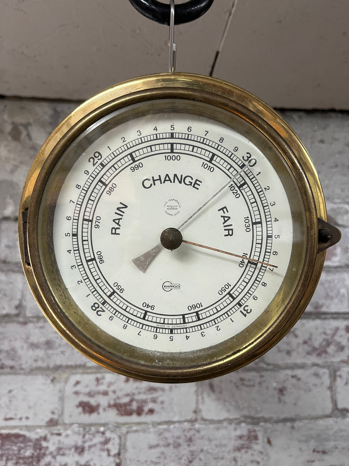Barigo Precision Brass Barometer | Compensated Aneroid | Made in ...