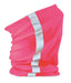 Be Safe, Be Seen reflective Morf snood in Fluorescent Pink