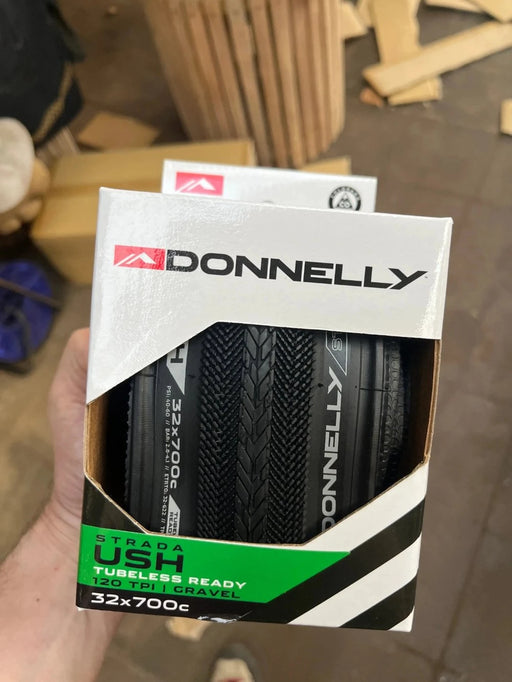 Donnelly Strada USH 700x32 gravel and all-road tyre, black, tubeless-ready folding bead