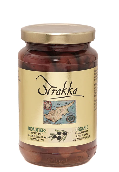 STRAKKA BLACK KALAMON OLIVES IN BRINE AND VINEGAR