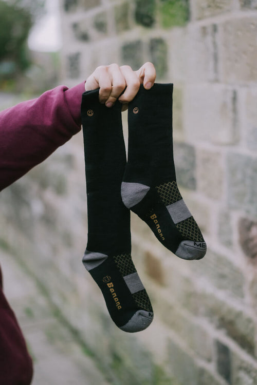 Banana Merino Elite  Tech Ride Longer Sock