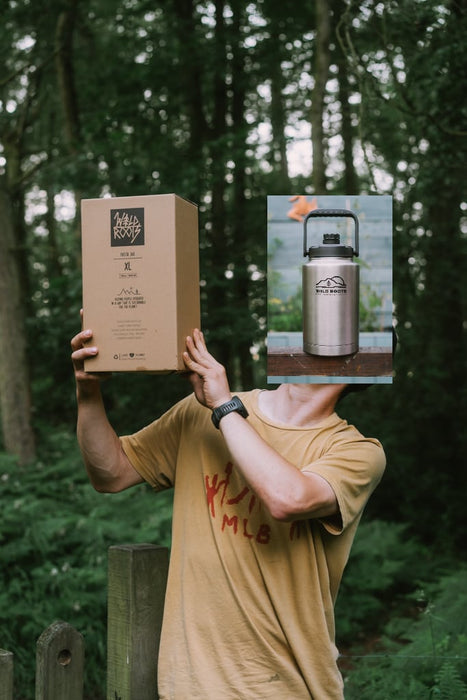 Wild Roots Jumbo Jug – Vacuum Insulated 3.6L Water Jug