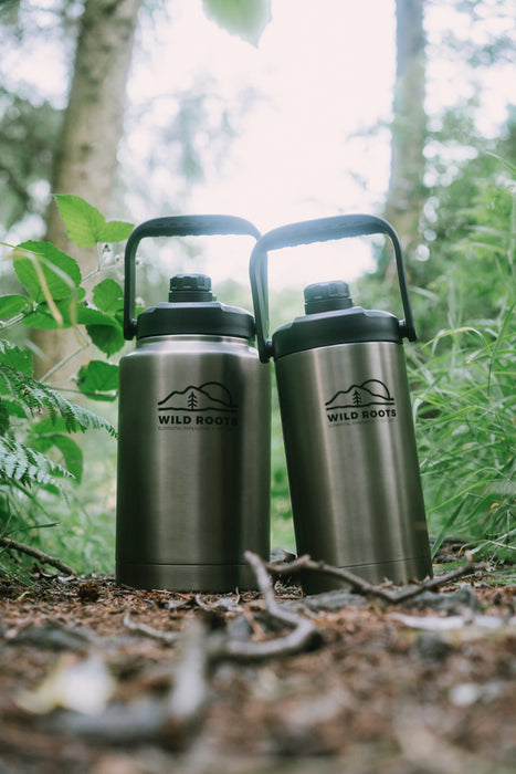 Wild Roots Big Jugs vacuum insulated flask with Handles 1.8L