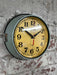 Seiko salvaged ships cabin clock in original green paint with cream face