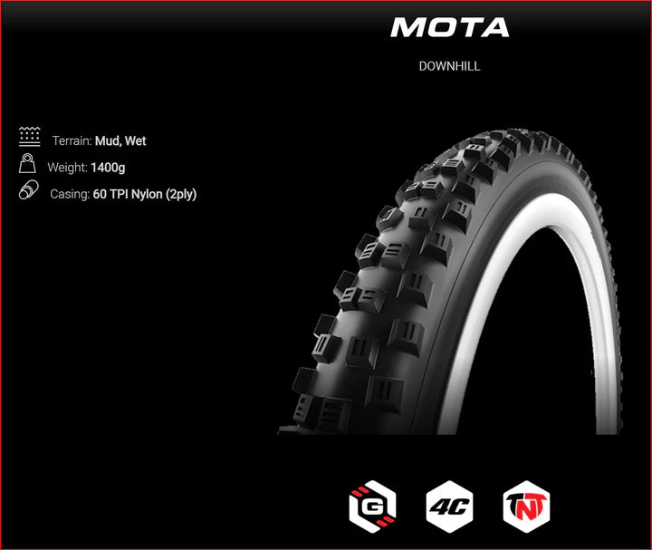 Vittoria Mota 27.5" x 2.35" GRAPHENE Enduro MTB Tyre Folding