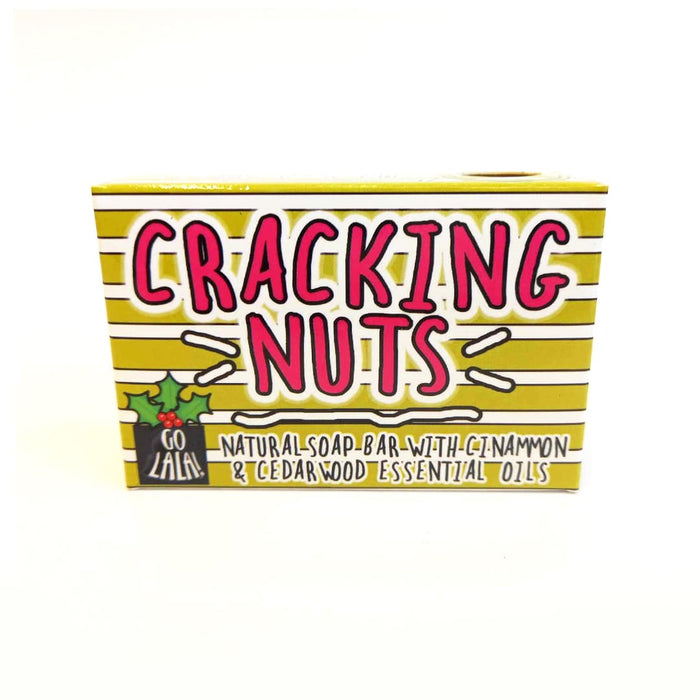 Cracking Nuts Christmas Soap Bar Funny Rude Novelty Gift