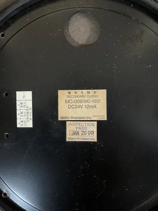 Seiko salvaged ships cabin clock mechanism detail