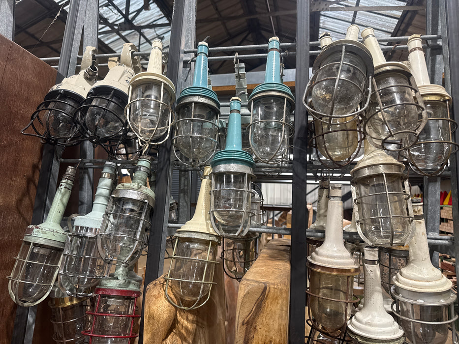 Salvaged Aluminum Dae Yang Hand Lamp colour mix