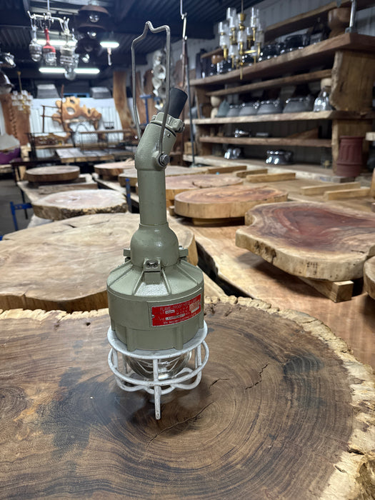 Salvaged Aluminium flameproof Hand Lamp original condition