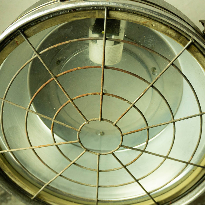 Salvaged Veb Industrial Steel Ceiling Light