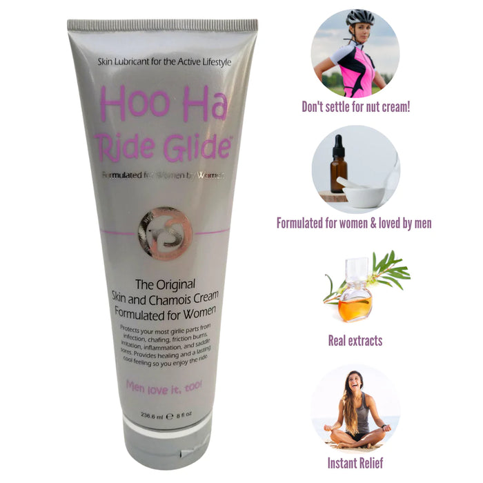 Hoo Ha Ride Glide | Anti-chafing Skin and Chamois Cream for Women