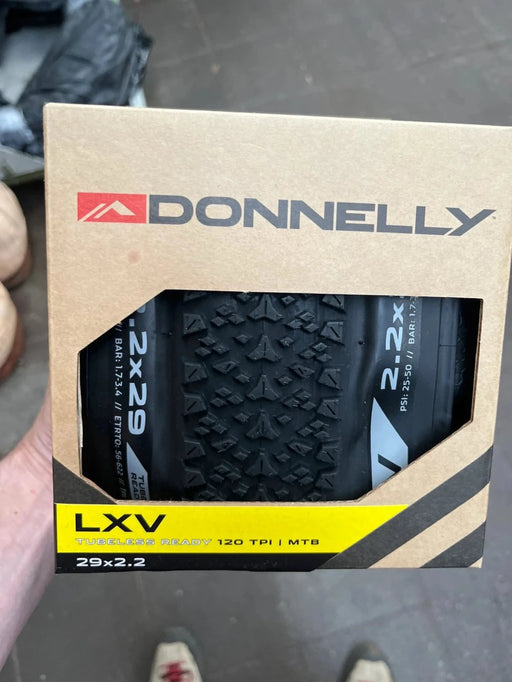 Donnelly LXV 29x2.2 bikepacking and XC tyre, black, 120TPI tubeless-ready folding bead