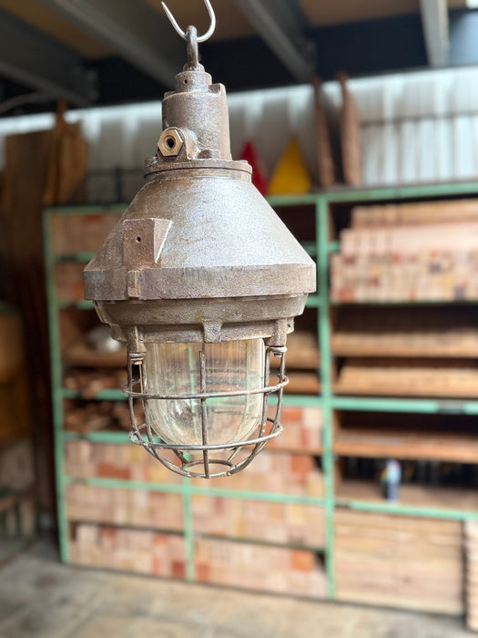 Salvaged iron Pendant Hanging Light