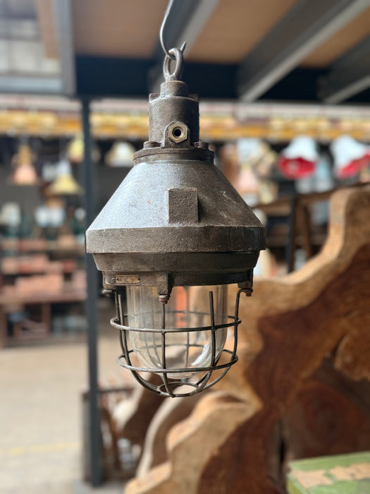 Salvaged iron Pendant Hanging Light