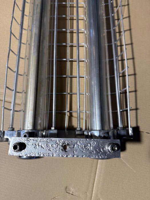 Salvaged Aluminium Strip light 4 foot double