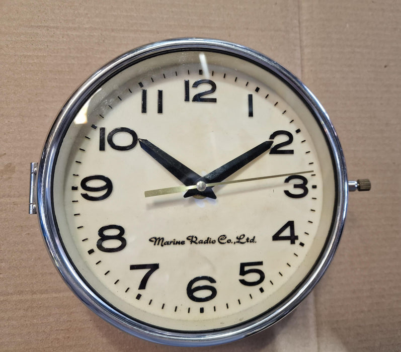 Marine Radio Co Nautical Clock Original Paint