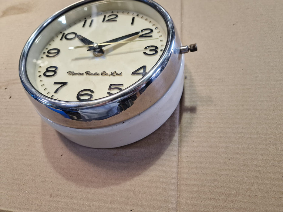 Marine Radio Co Nautical Clock Original Paint