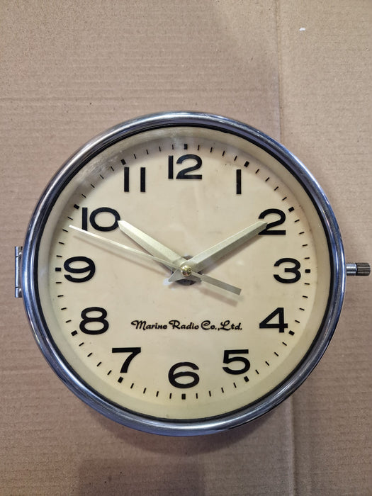 Marine Radio Co Nautical Clock Original Paint