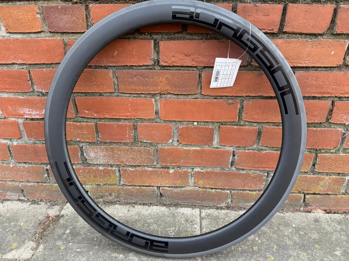 BORG50C 700c 50mm deep 26mm wide carbon rims Black 24 hole (rim brake ...
