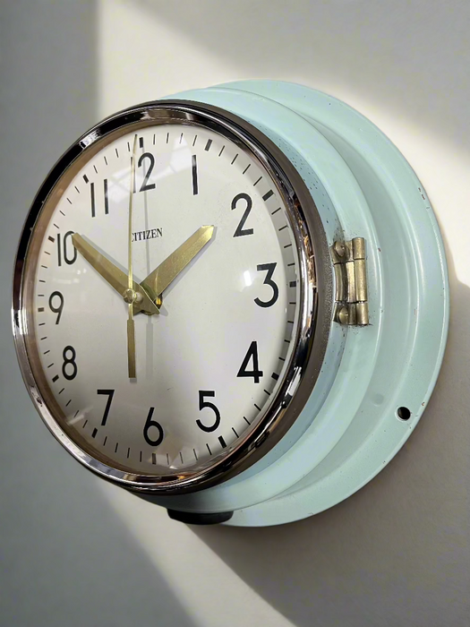 Citizen Maritime Vintage Wall Clock Original Green Marine Salvage