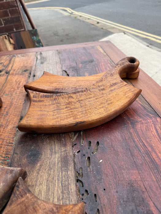 Wild Roots Swamp teak “Cleaver”   Serving / Chopping Boards 40x12cm