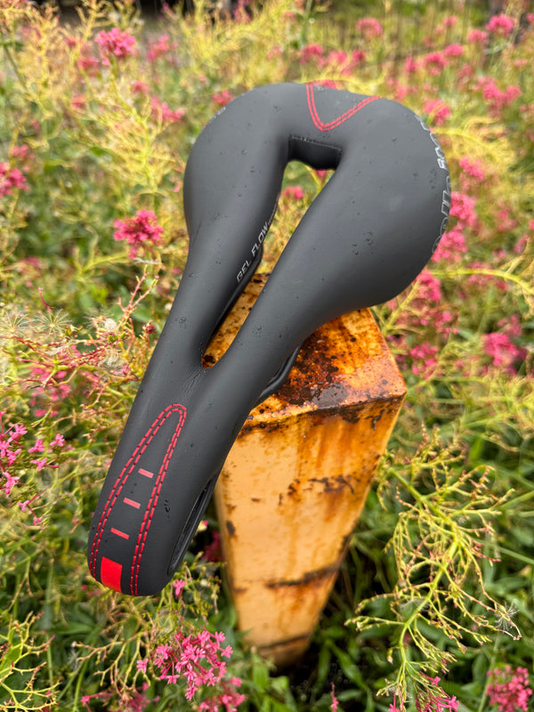 Selle Italia Flite Gel Flow Saddle Black Full Leather NOS