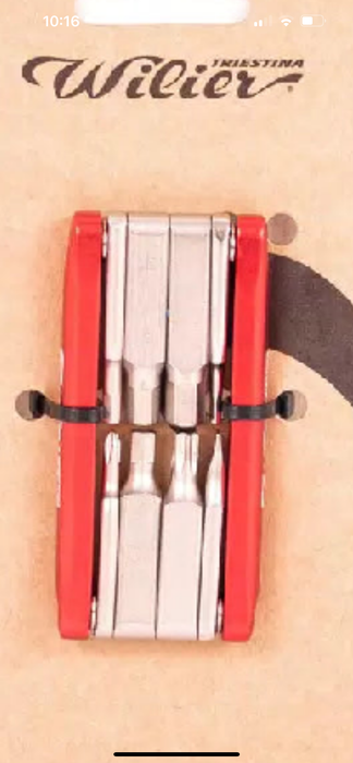 Wilier Multitool 8 In 1 CNC Alloy (Red)