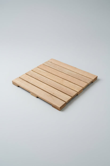 Bangkirai hardwood garden tile 50x50cm