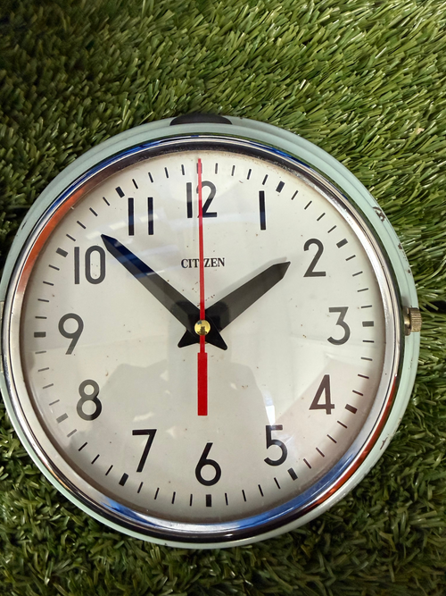 Citizen Maritime Vintage Wall Clock – Original Green