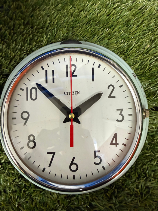 Citizen Maritime Vintage Wall Clock – Original Green