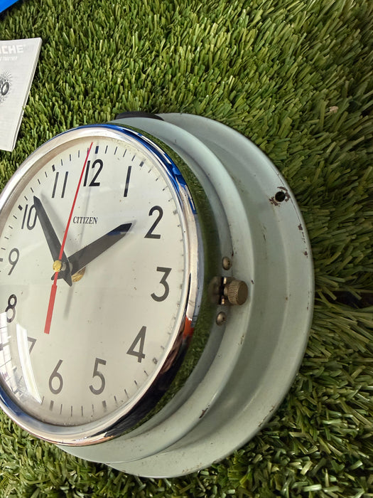 Citizen Maritime Vintage Wall Clock – Original Green