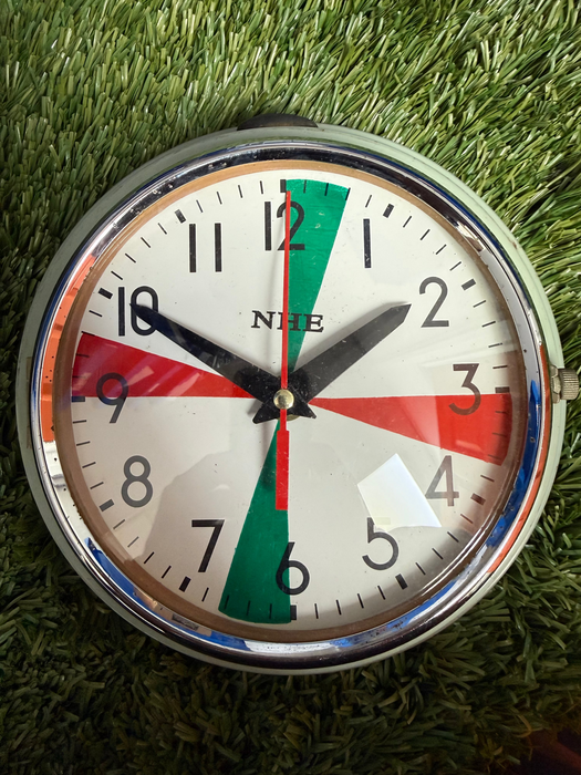 Citizen NHE Maritime Radio Dial Clock – Green/Red Vintage