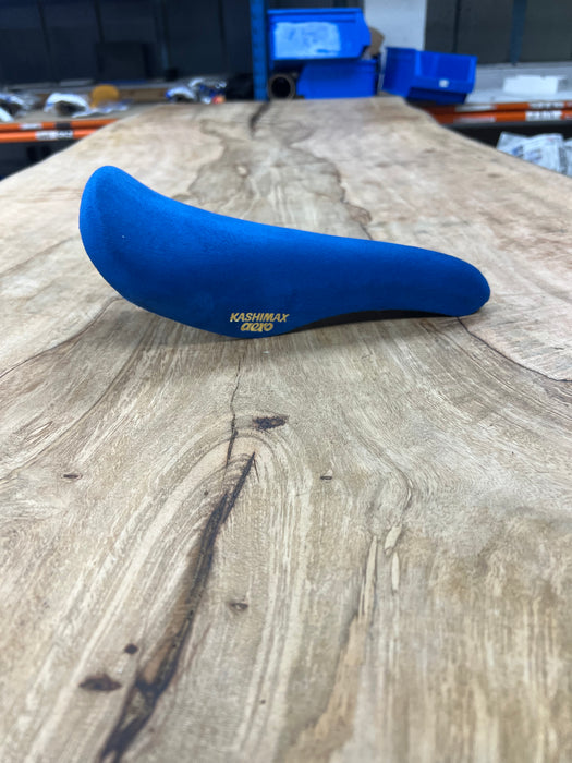 KASHIMAX Saddle AERO AX-4A Padded, Belleseim Blue, Blue Base, CP Rail