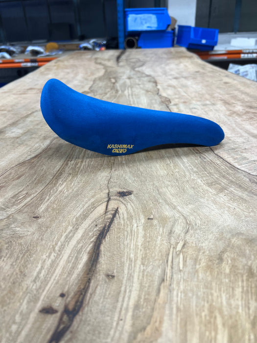 KASHIMAX Saddle AERO AX-4A Padded, Belleseim Blue, Blue Base, CP Rail